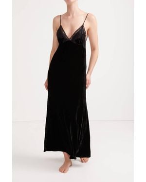 Sleeping with Jacques Freya Slip Dress - Black