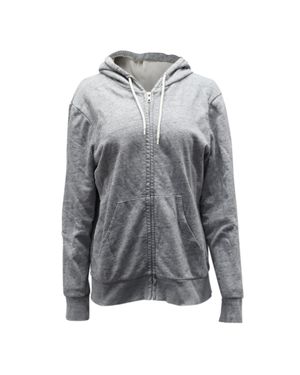 Sandro Zip-Up Cotton Hoodie - Gray