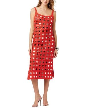 Toccin Clementine Midi Length Dress - Red