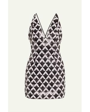 Ramy Brook Berkeley Sequin Cocktail Dress - White