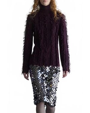 Zankov Nico Shredded Intarsia Turtle Top - Blue