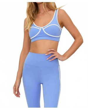 Beach Riot Olympia Scoop Neck Top - Blue