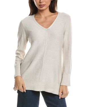 Forte Easy V-Neck Sweater - Gray