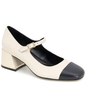 Kenneth Cole Alec Mary Jane Leather Pump - Black