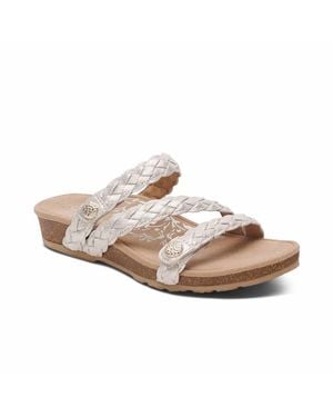 Aetrex Josie Braided Slide - Pink