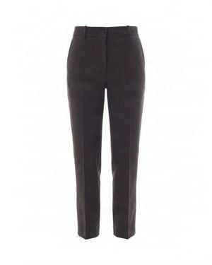 P.A.R.O.S.H. Tailored Slim-Fit Pants With Button Closure And Pockets - Blue