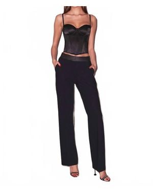 Fleur du Mal Straight Leg Tux Pant - Blue
