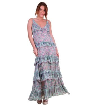 Miss June Long Dress Pamela - Purple