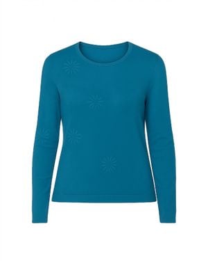 J'Envie/Eli Florencia Embroidered Tunic - Blue