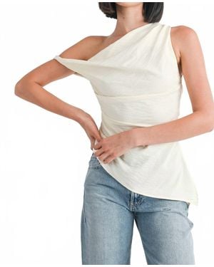 emory park Dovie Asymmetrical Tunic Top - Gray