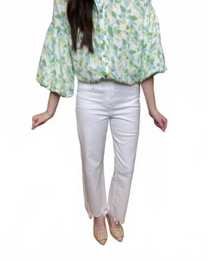 Kancan Fallon Wide Leg Jeans - Green