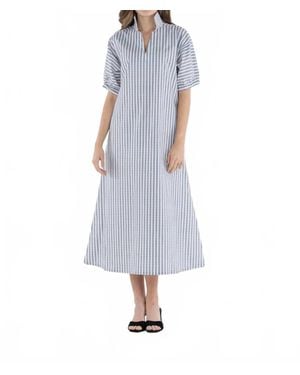Emily Mccarthy Poppy Midi Dress - Blue