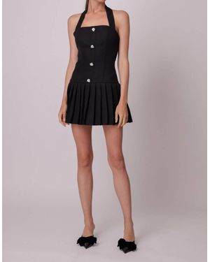 Line & Dot Dafni Mini Dress - Black