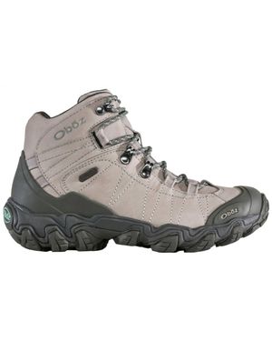 Obōz Bridger Leather Waterproof Hiking Boots - Gray