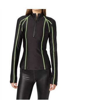 Oval Square Gym Blouse - Black