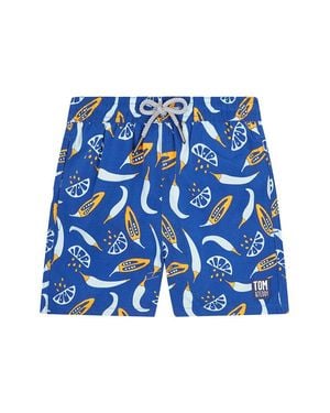 Tom & Teddy Chillis Swim Trunk - Blue