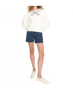 Kule Mid Rise City Shorts - Blue