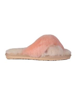 Cloud Nine Ladies Duo-Tone Emma Sheepskin Slipper - Pink