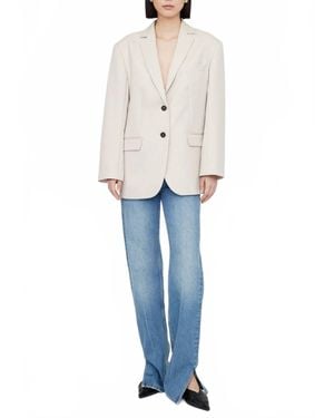 Anine Bing Quinn Oversized Blazer - Blue