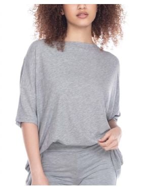 Honeydew Intimates Intimates Travel Light Short Pajama Top - Gray
