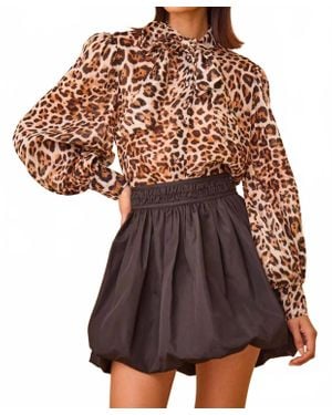 Hunter Bell Angelina Mini Skirt - Brown