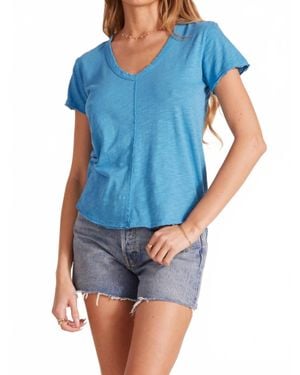 Bobi Center Seam Tee - Blue
