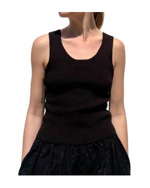 RoseVelvet Katie Pima Cotton Tank Top - Black