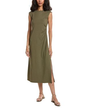 Theory Cap Sleeve Pleat Dress - Green