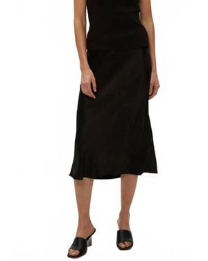Michael Stars Leila Bias Midi Skirt - Black