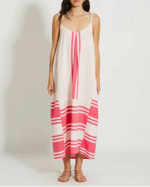 lemlem Cotton Slip Dress - Red