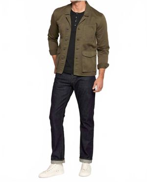 Current/Elliott Solid Button Down Blazer - Green