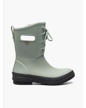 Bogs Amanda Ii Jade Waterproof Round Toe Rain Boots Htat1505 - Green
