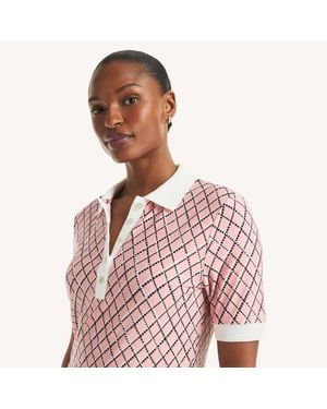 Nautica Printed Polo - Pink