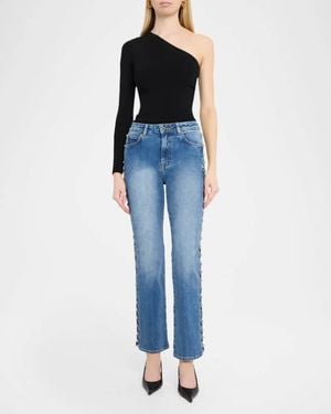 Jonathan Simkhai Amelia High Rise Straight Jeans - Blue