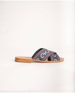 Santa Ynez General Sagunto Slide - Blue