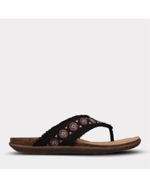 Mykos Jovie Thong Sandal - Black