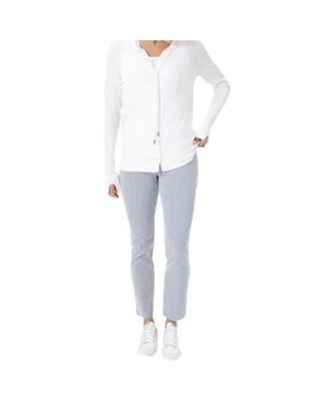 Renuar Pull On Ankle Pant - White