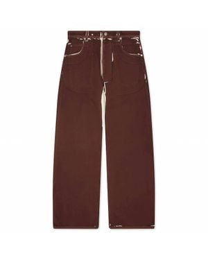 Marni Screen Printed Denim Wide Leg Pant - Purple
