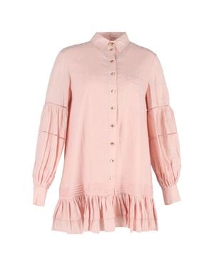 Aje. Aje Lotus Shirt Mini Dress - Pink