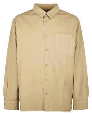 A.P.C. Relaxed-Fit Classic Collar Shirt With Logo Detail - Natural