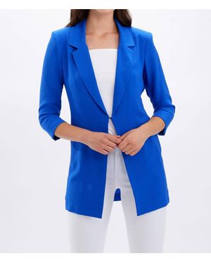 FRANK LYMAN Formal Notched Lapel Blazer - Blue