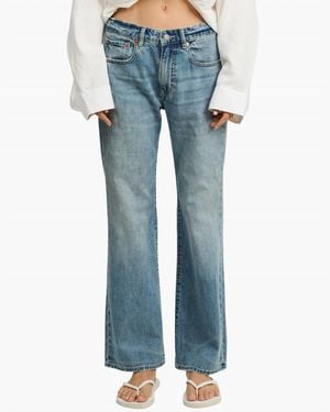 Denimist Jenna Cropped Flare Jean - Blue