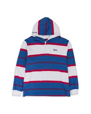Supreme Hooded Rugby Shirt - Blue