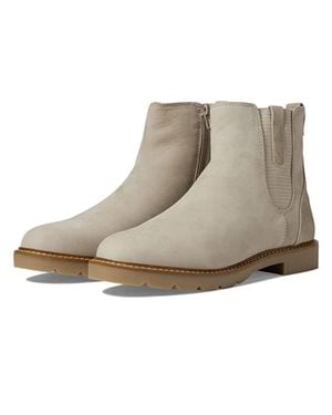 Rockport Kacey Cj0055 Bootie Taupe Suede Side Zip Ankle Boots Htat258 - Natural