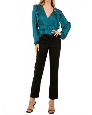 Thml Satin Blouse - Blue
