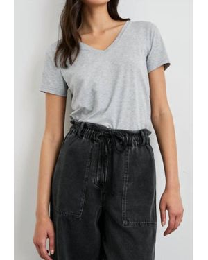 Rails Short Sleeve Classic V T-Shirt - Gray