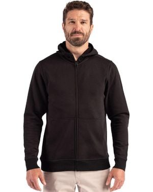 Clique Drive Recycled Full Zip Hooded Sweatshirt - Black