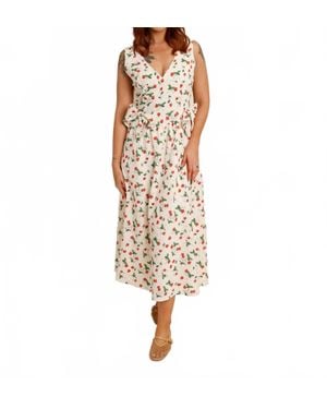 Bailey Rose Sweet Pickins Strawberry Midi Dress - White