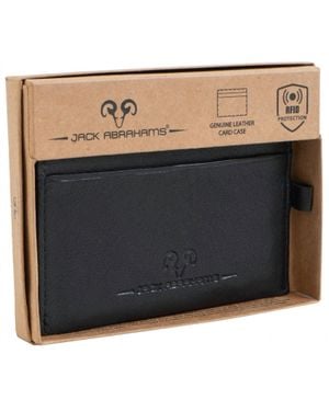 Jack Abrahams Goat Card Minimalist Wallet - Black
