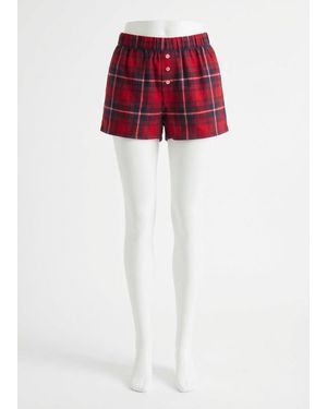Z Supply Boyfriend Boxer Shorts - Red